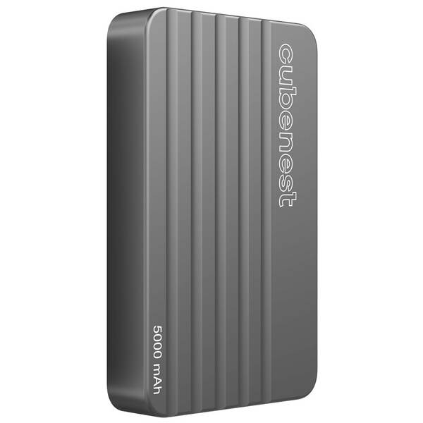 Powerbank Cubenest S1B1 Aluminum, MagSafe 5000mAh sivá

