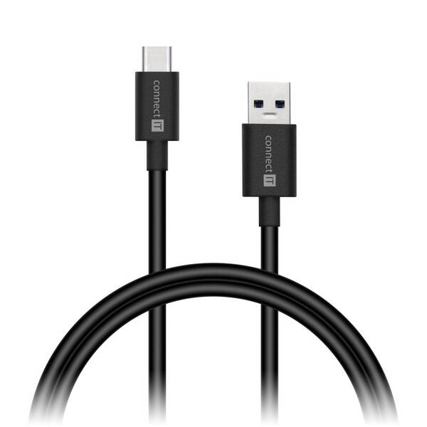 Kábel Connect IT USB/USB-C, 2 m čierny

