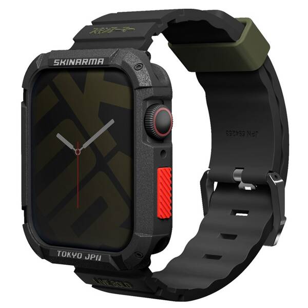 Remienok Skinarma Shokku na Apple Watch 45/44/42 mm čierny

