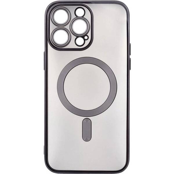 Kryt na mobil WG Magic Eye Magnet na Apple iPhone 15 čierny/priehľadný

