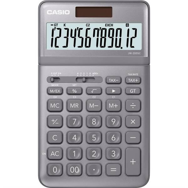 Kalkulačka Casio JW 200 SC GY sivá

