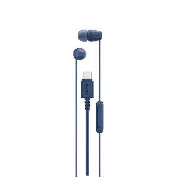 Slúchadlá Sony IER-EX15C, USB-C modrá

