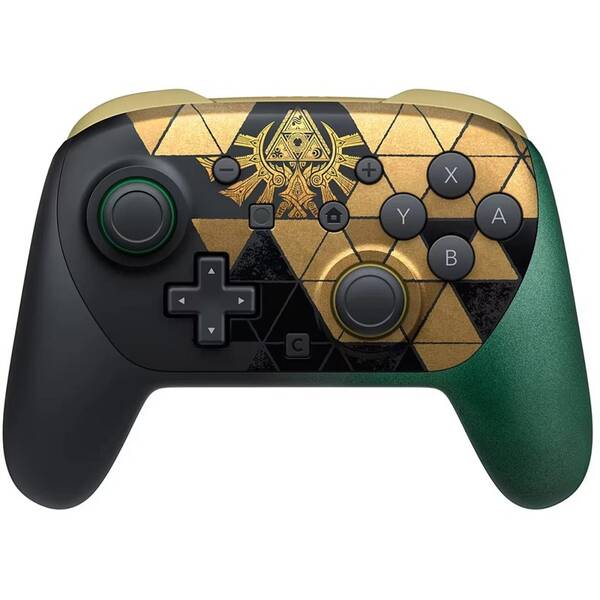 Bezdrôtový ovládač Nintendo Switch 2 Pro Controller The Legend of Zelda - 40th Anniversary Edition čierny/zelený

