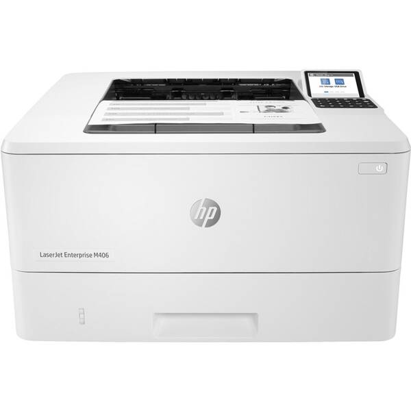 Tlačiareň laserová HP LaserJet Enterprise M406dn biela

