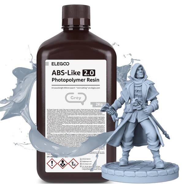 UV resin Elegoo ABS-likeV2 2kg sivá

