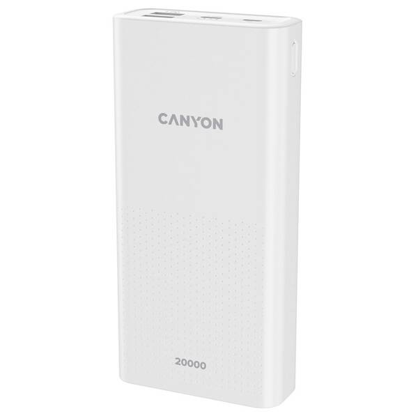Powerbank Canyon PB-2001W, 20000mAh biely

