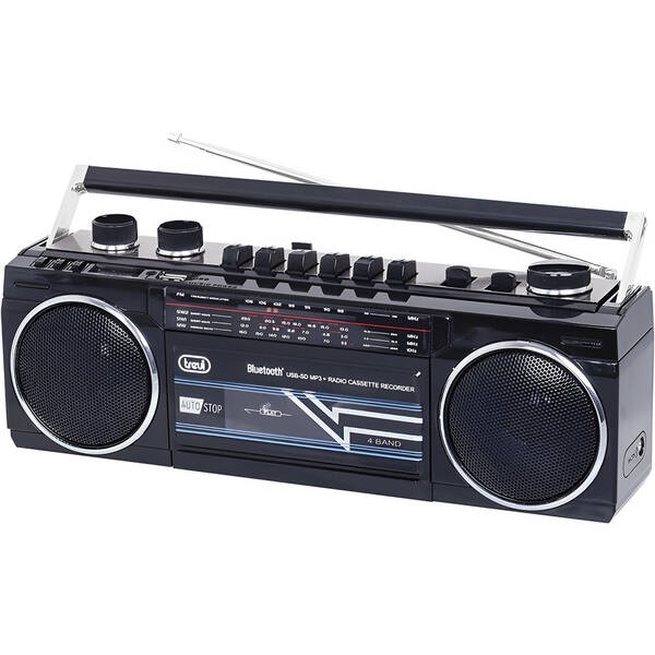 Rádiomagnetofón Trevi RR 501 BT čierny

