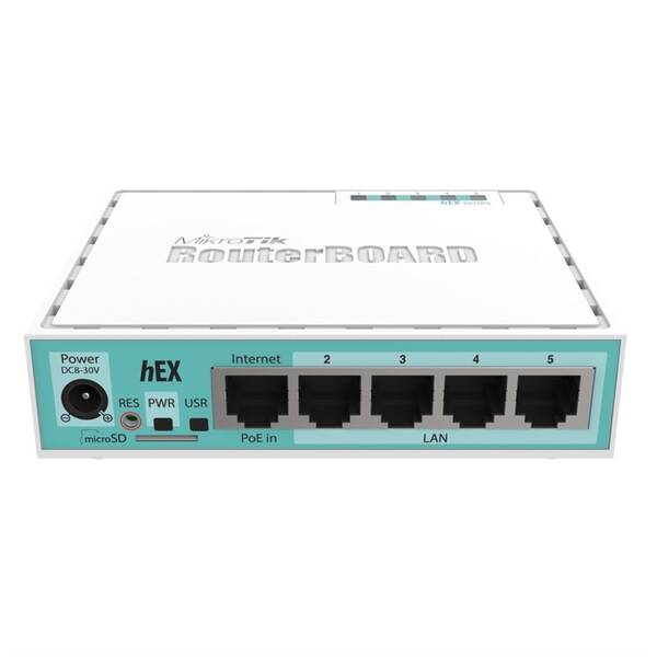 Router MikroTik hEX RB750Gr3 biely

