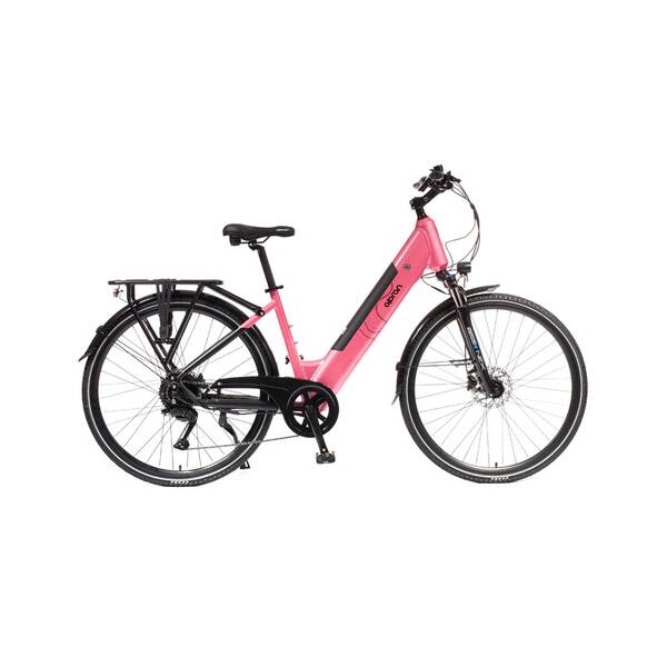 Elektrobicykel Olpran Viola Low 28" 18" čierne/ružové

