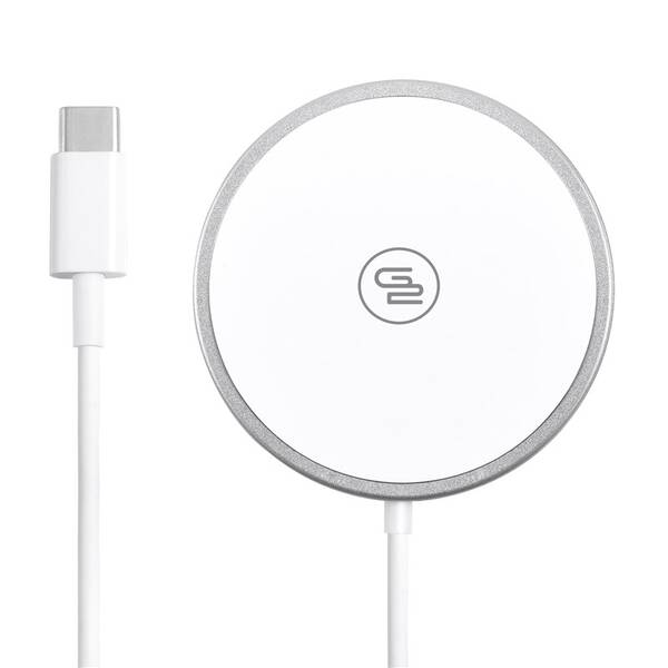 Bezdrôtová nabíjačka GoGEN s magsafe funkciou biela

