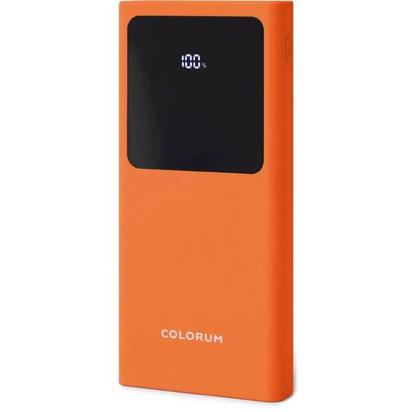 Powerbank Colorum 2x USB-A 10 000 mAh oranžová

