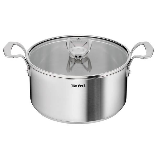 Hrniec s pokrievkou Tefal E5294604, 24 cm nerez


