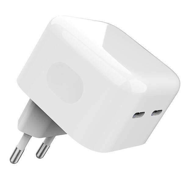 Nabíjačka do siete WG 2x USB-C 35W biela

