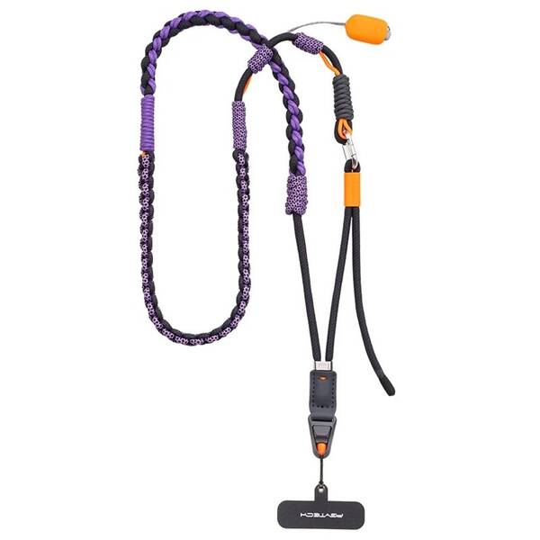 Popruh na krk PGYTECH LinkGo Phone Photography Strap Braided sivý/fialový

