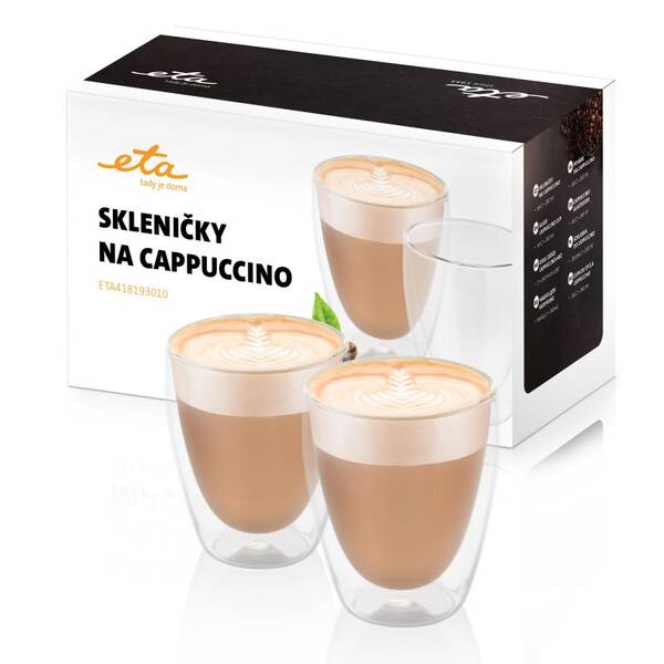 Poháre na cappuccino ETA 4181 93010 sklo

