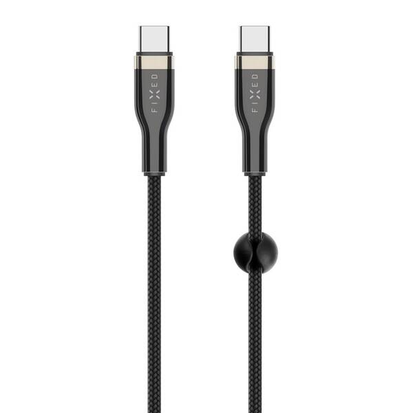 Kábel FIXED USB-C/USB-C s podporou PD, 100W, 0,5m čierny

