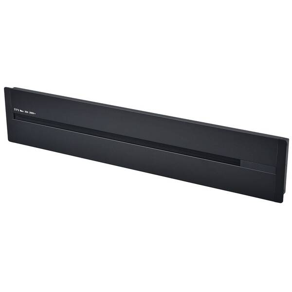 Zásuvková lišta Viking 60 cm, na 7 modulov, zápustná čierna

