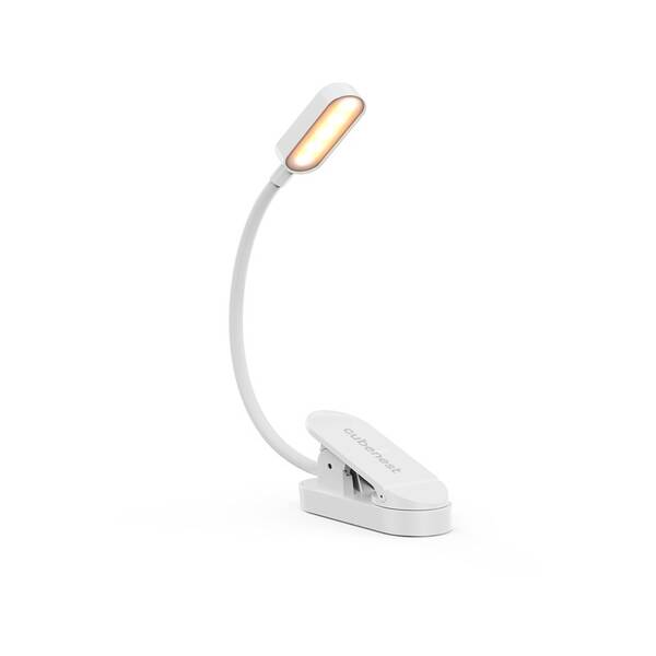 LED svetlo Cubenest LTW02WT s klipom, nabíjacia, stmievateľná biele

