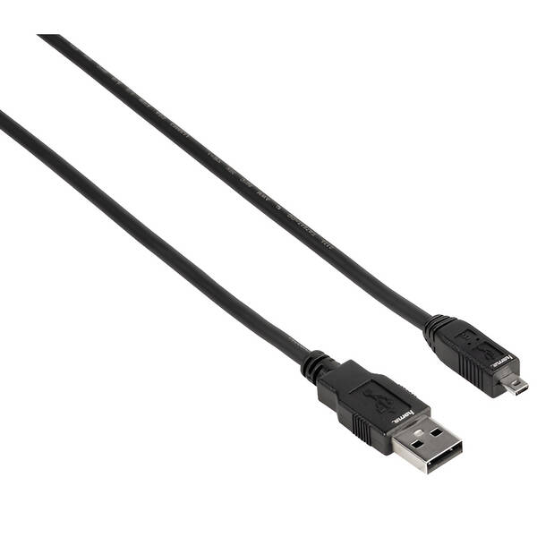 Kábel Hama USB A-B, 1,8m čierny

