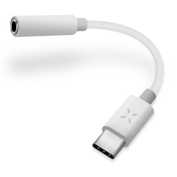 Redukcia FIXED LINK USB-C/3,5mm jack s DAC chipem biela

