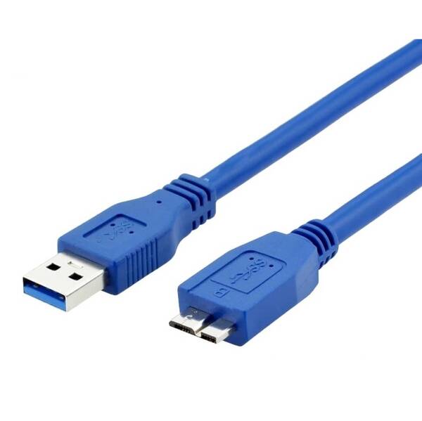 Kábel WG USB 3.0/USB Micro-B, 1,5m modrý

