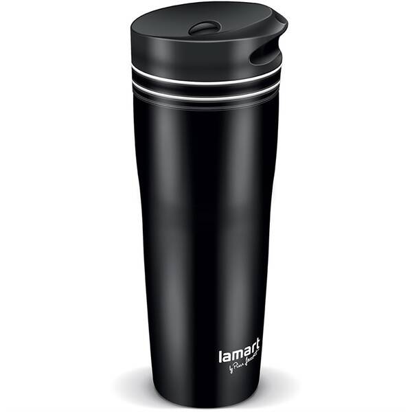 Termohrnček Lamart 360 ml LT4049 čierny/biely

