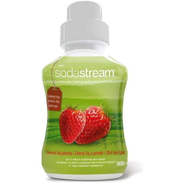 Príchuť pre šumivú vodu SodaStream Zelený čaj-jahoda 500 ml 

