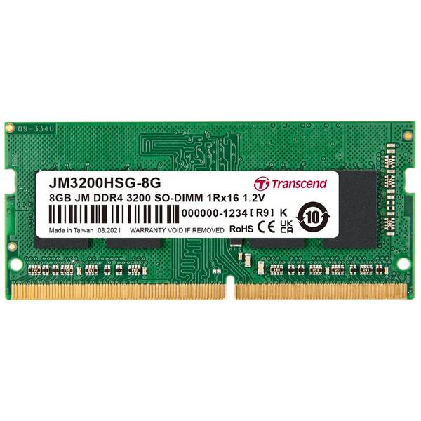 Pamäťový modul SODIMM Transcend 8GB DDR4 3200MHz CL22 

