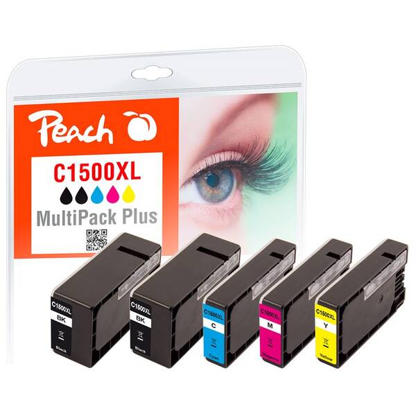 Cartridge Peach Canon PGI-1500XL, MultiPack Plus, 2x37, 3x13 ml - CMYK 

