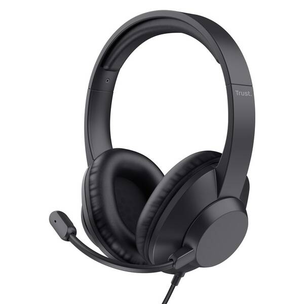 Headset Trust AYDA Max, USB-C/USB-A čierny

