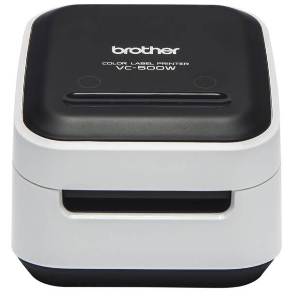 Tlačiareň štítkov Brother VC-500W čierna/biela

