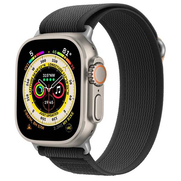 Remienok Cubenest Trail Loop na Apple Watch 42/44/45/Ultra 49 mm čierny

