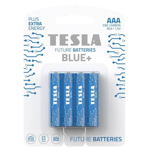 Batéria alkalická Tesla AAA BLUE+ 4KS 

