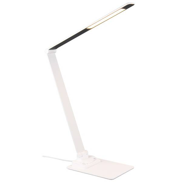Stolná lampa TRIO Travis biela

