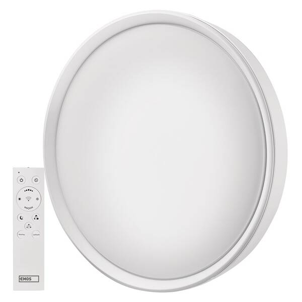 LED stropné svietidlo EMOS GoSmart Ilvi, 45 W, diaľkové ovládanie biele

