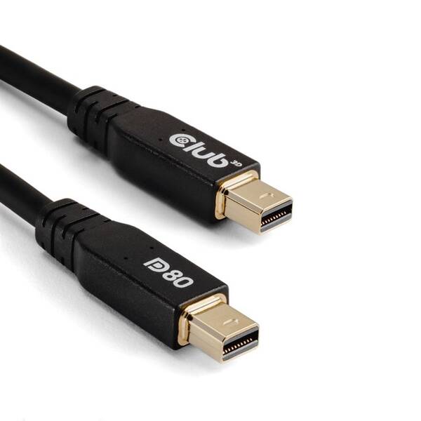 Kábel Club3D MiniDisplayPort 2.1, 10K60Hz, 1m čierny

