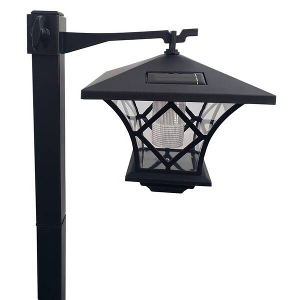 Vonkajšia lampa Trixline TR 530 LED zahradní solární 137cm čierna

