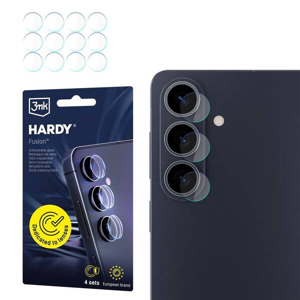 Ochranné sklo šošovky fotoaparátu 3mk Samsung Galaxy S26 - Hardy Fusion Lens Protection priehľadné

