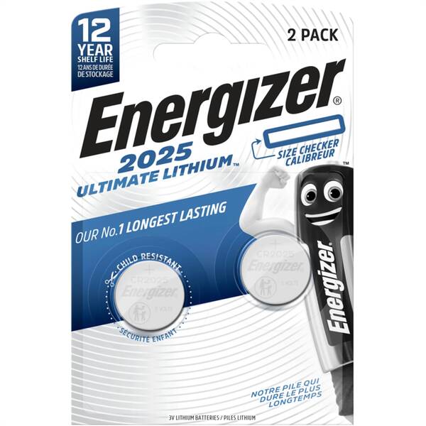 Batéria lítiová Energizer CR2025 (2 ks) 

