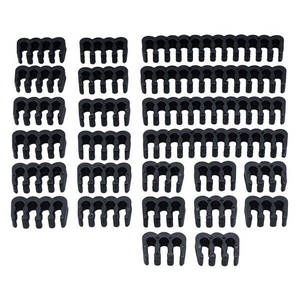 Sada AKASA Black cable pack, 24-Pin x 4, 8-Pin x 12, 6-Pin x 8 čierna

