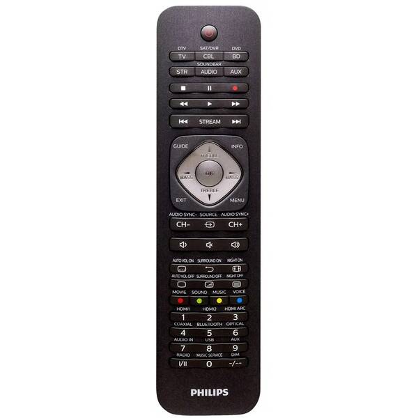 Diaľkový ovládač Philips SRP5016/10 čierny

