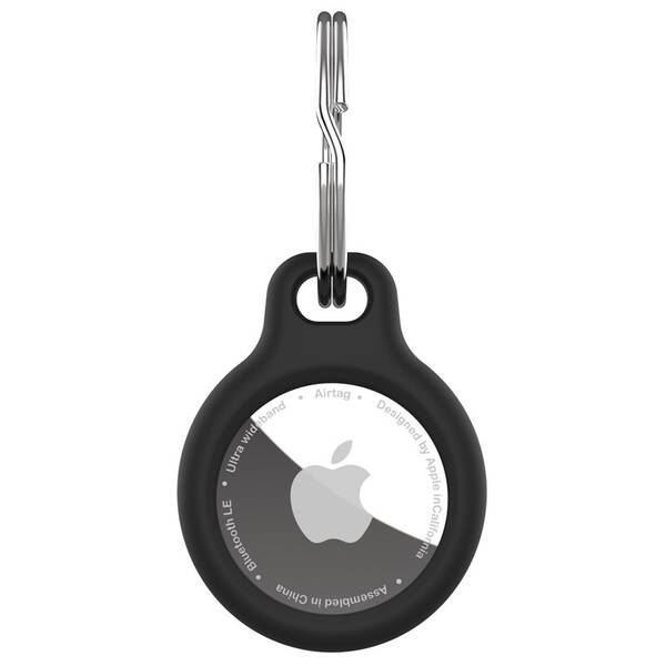 Puzdro FIXED Silky pro Apple AirTag čierne

