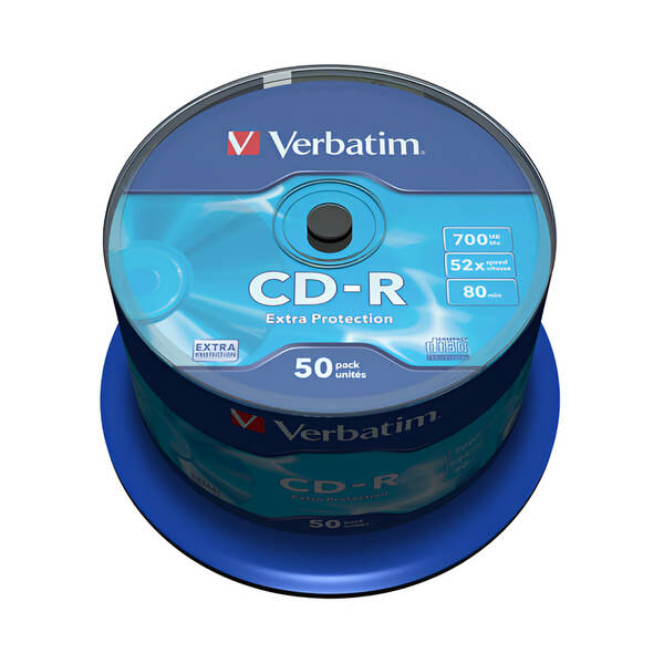 Disk Verbatim CD-R DL 700MB/80min, 52x,  50-cake 

