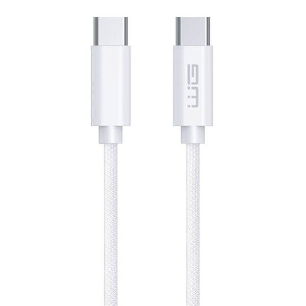 Kábel WG USB-C/USB-C, 2m biely

