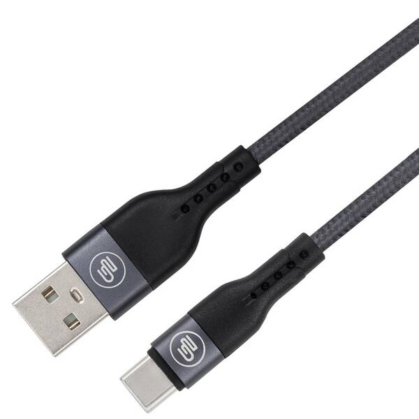 Kábel GoGEN USB-A/USB-C, 1m, opletený, skúmavka 

