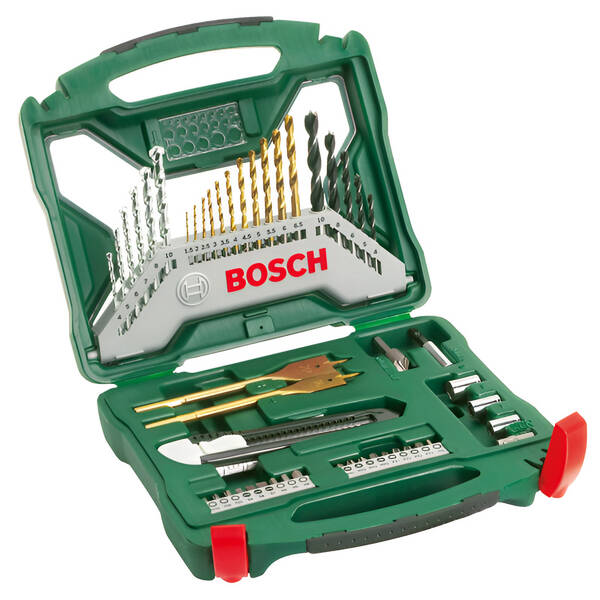 Sada náradia Bosch X-Line titan (50 ks) čierne/strieborné/zlaté/Titanium

