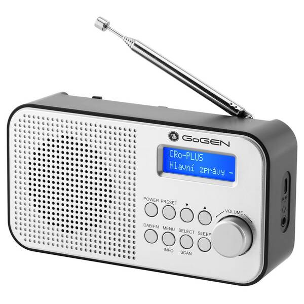 Rádioprijímač s DAB+ GoGEN DAB 300 N strieborný

