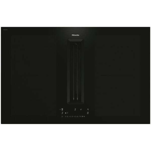 Indukčné varné dosky s odsávaním Miele KMDA 7676 FL-A BlackPerfection čierna

