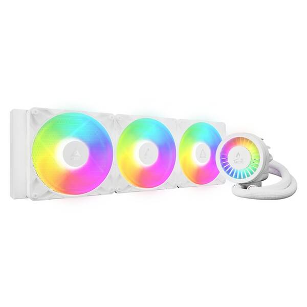 Vodný chladič Arctic Cooling Liquid Freezer III Pro 420 ARGB White biely

