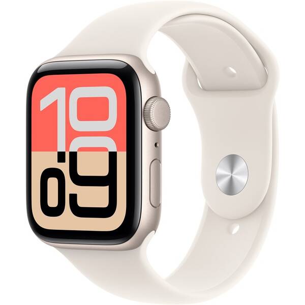 Inteligentné hodinky Apple GPS 40mm hviezdne biely hliník - hviezdne biely športový remienok - S/M 

